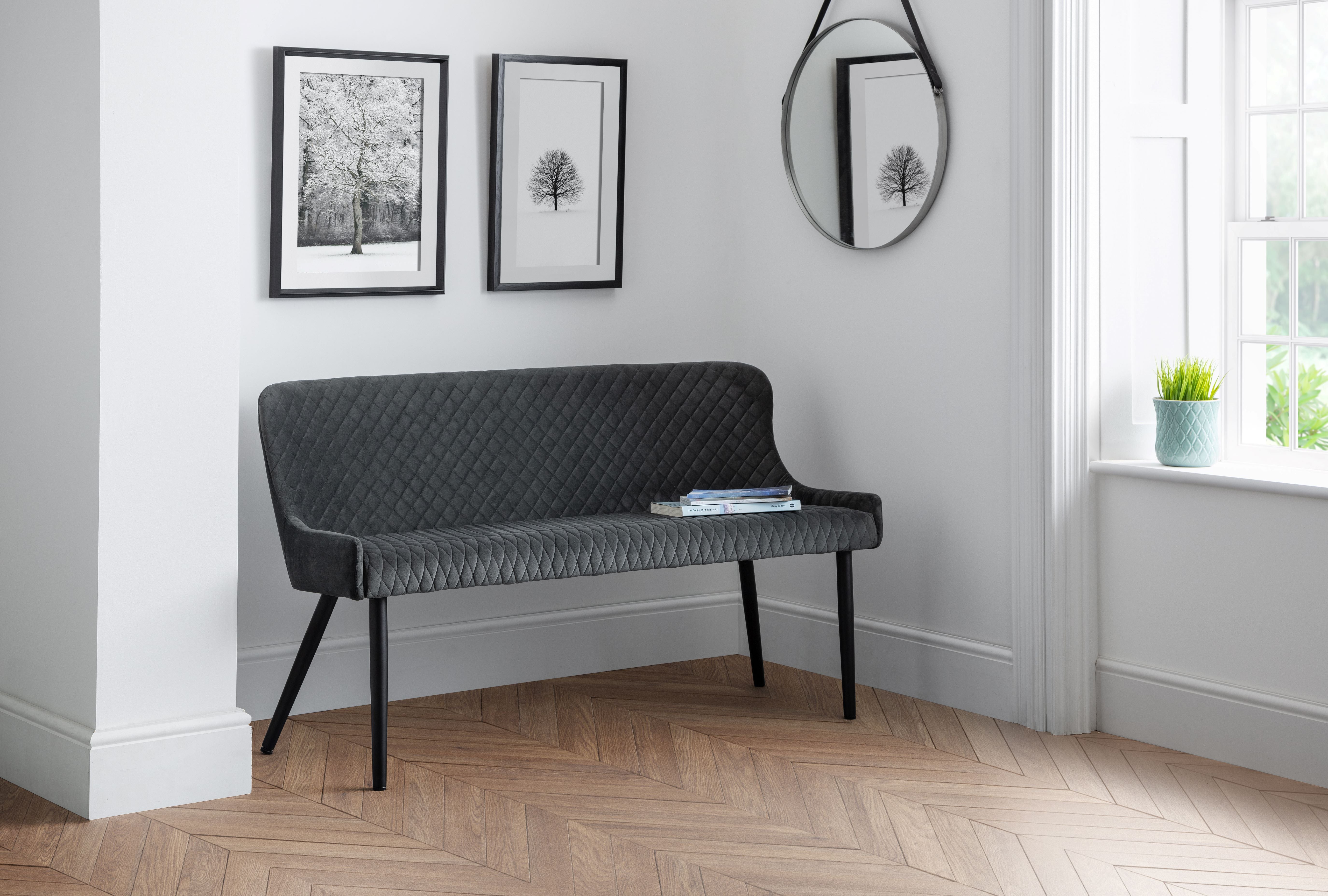 Grey Dining Benches