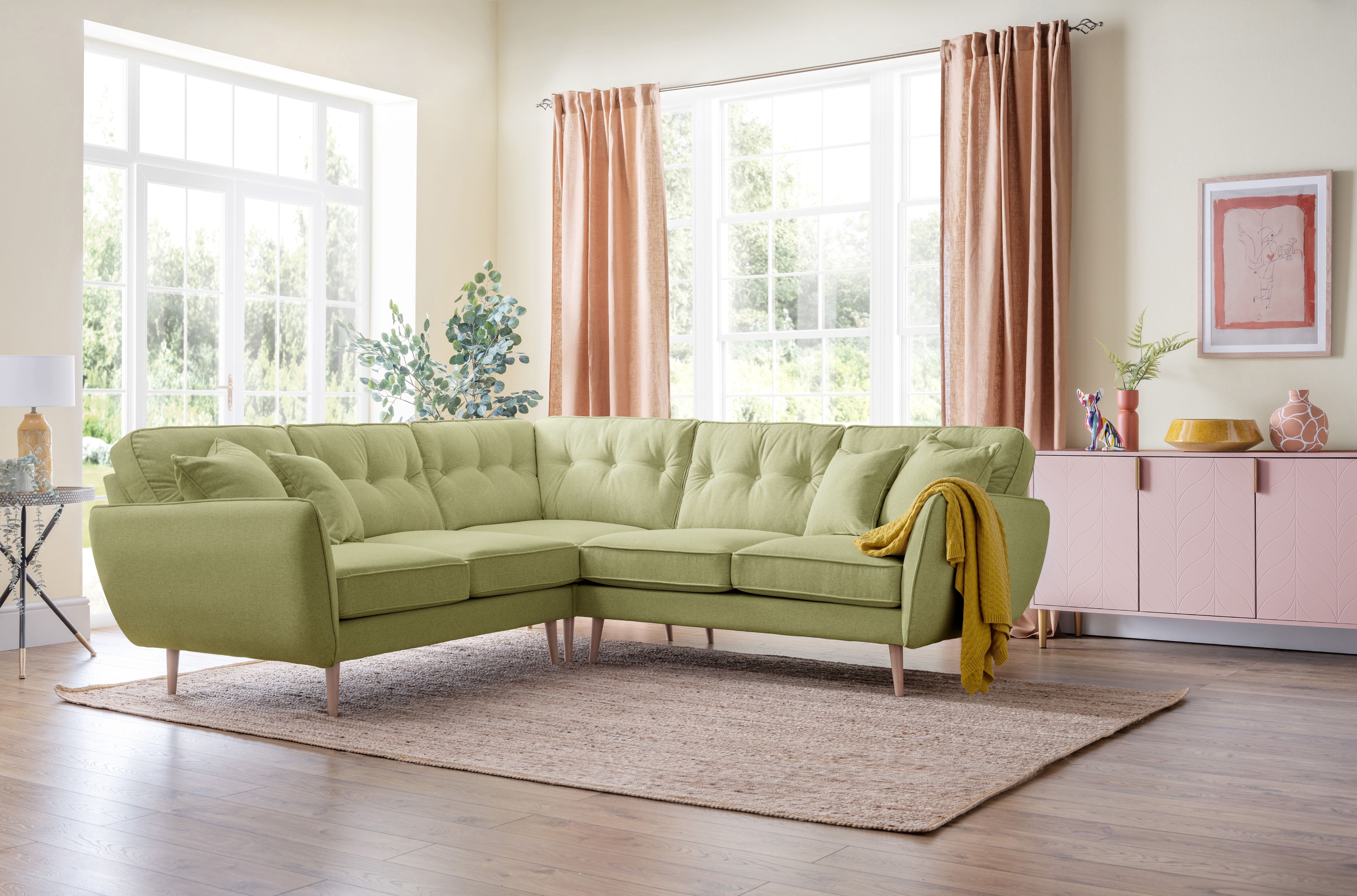 Even-Sided Corner Sofas