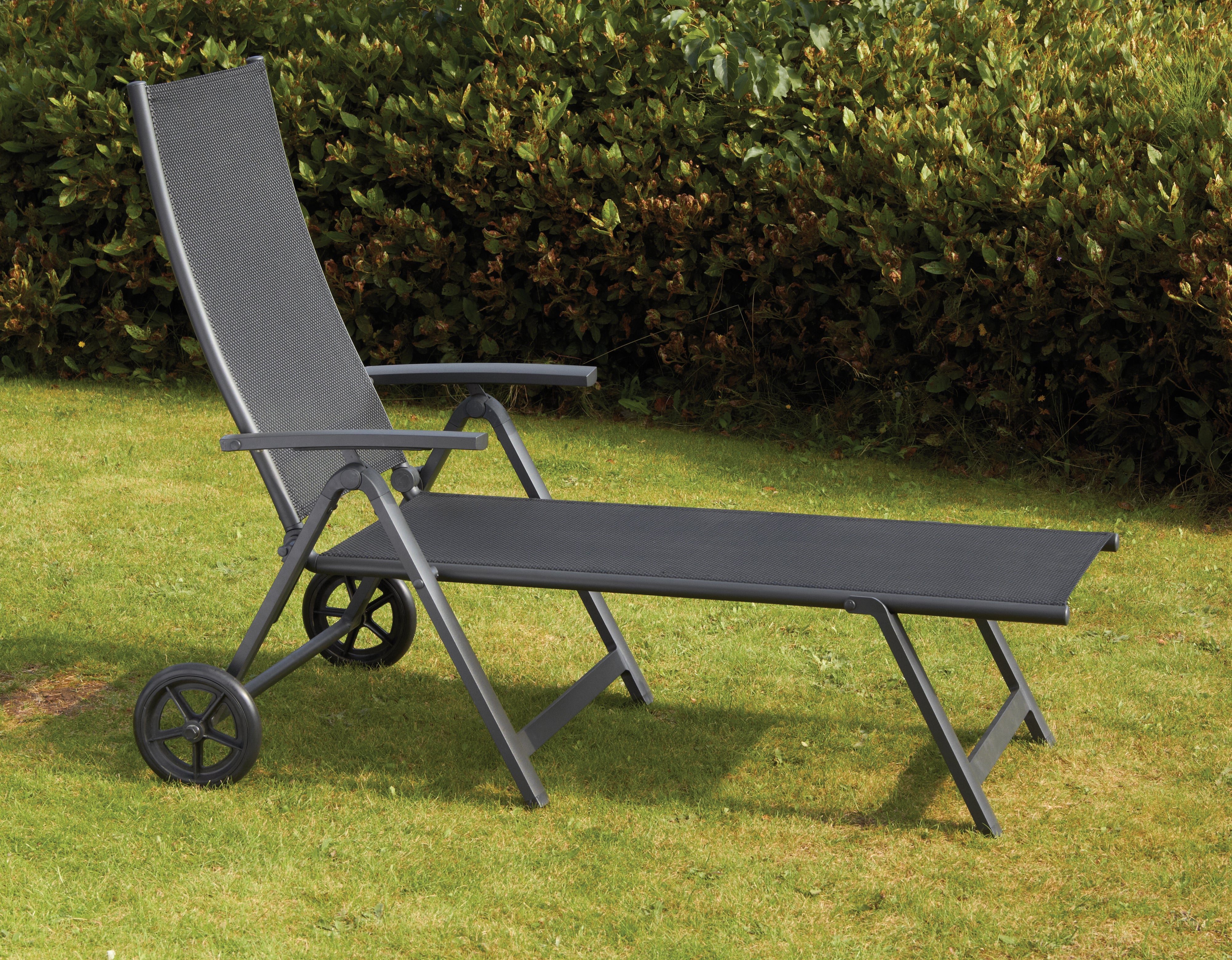 Sorrento Black Sunlounger