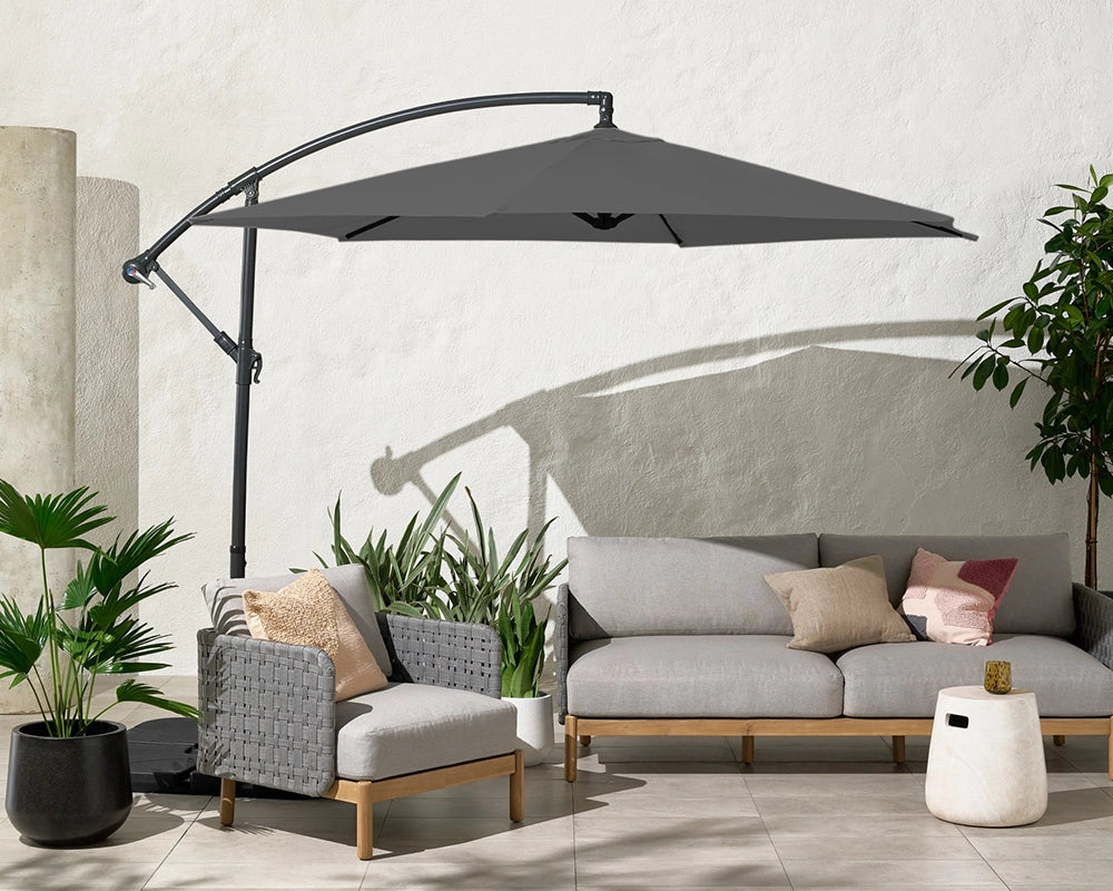 Grey Standard Cantilever Parasol