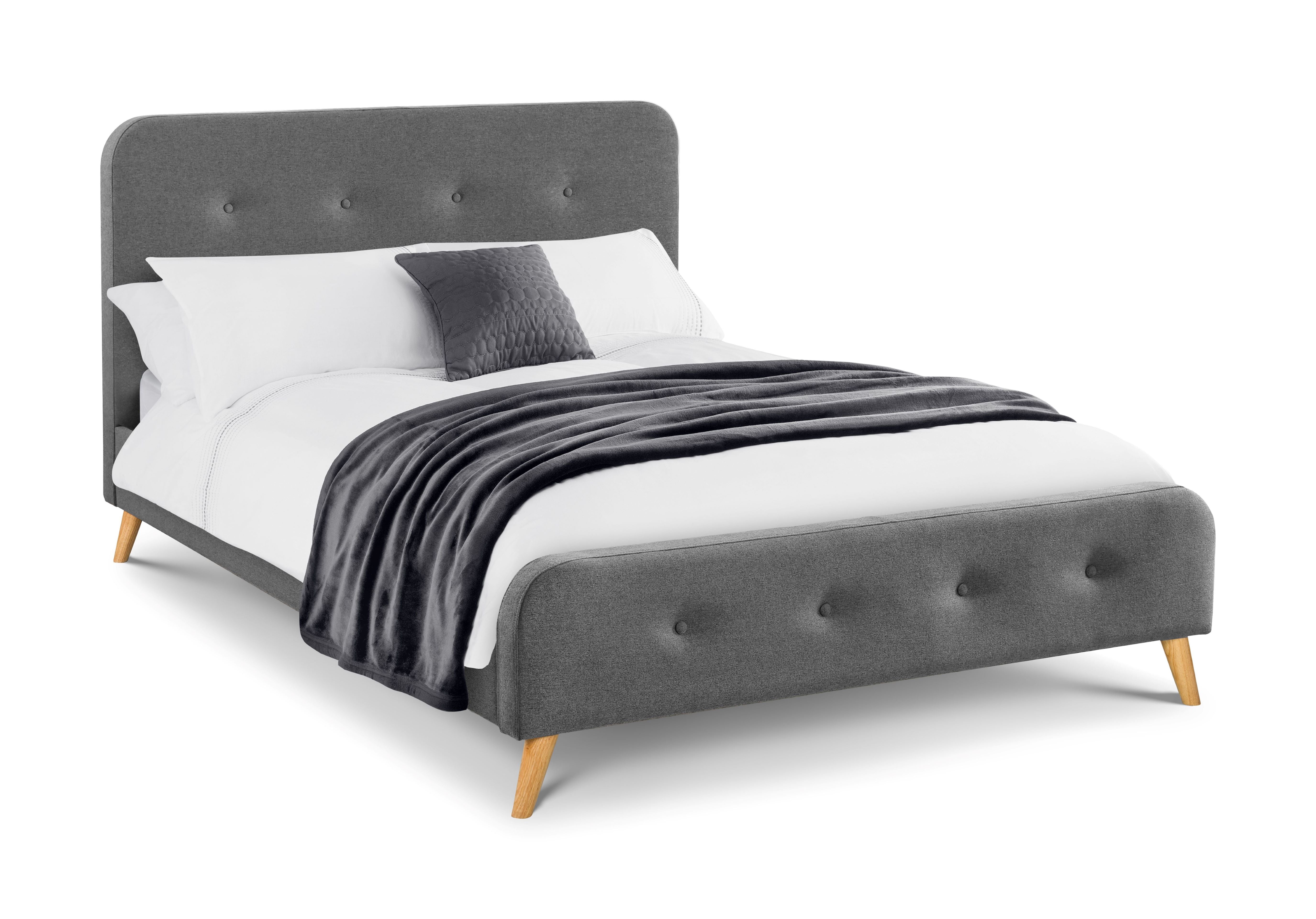 Astrid Curved Retro Buttoned Bed