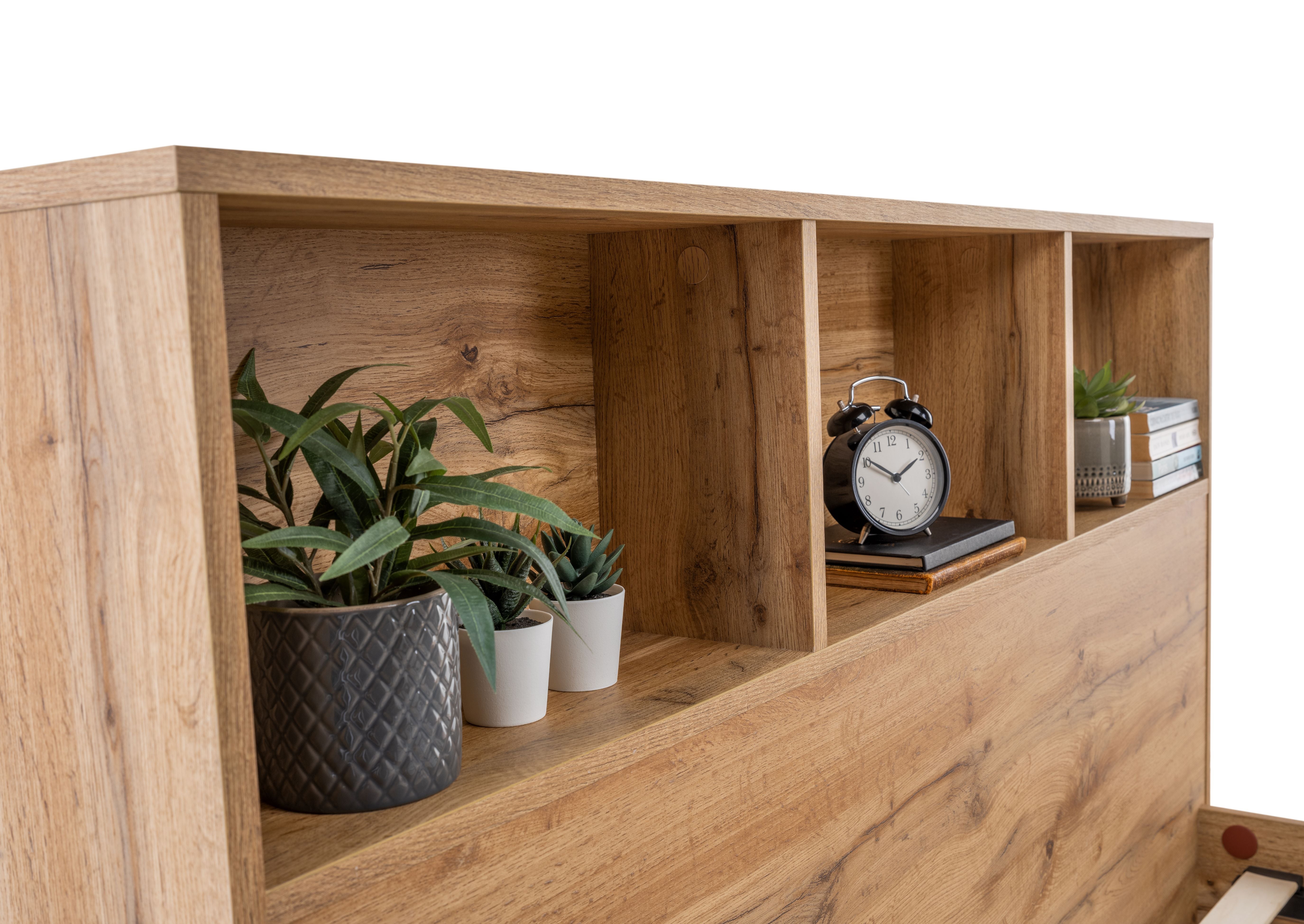 Bali Bookcase Headboard Bed