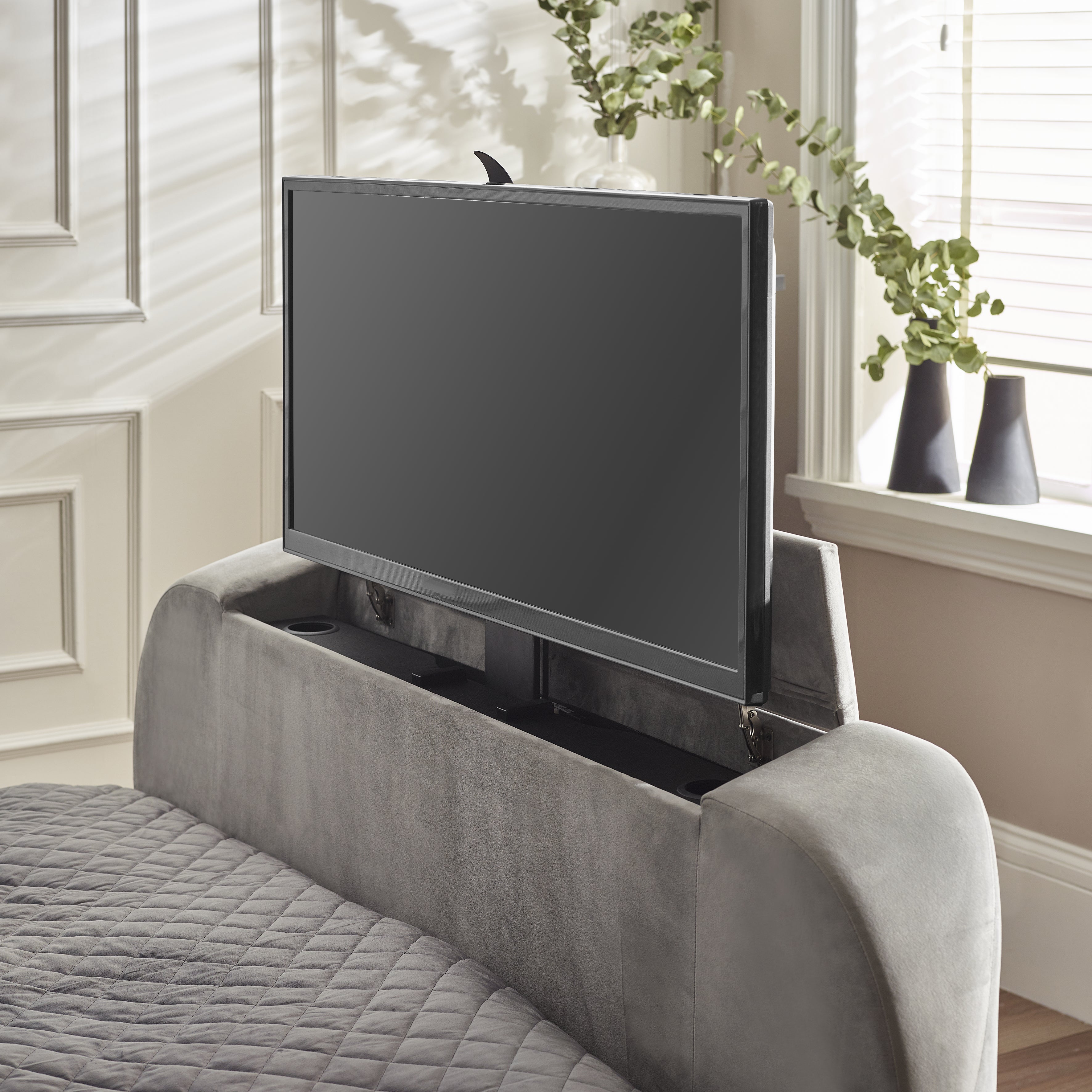Clara Side Lift Ottoman Storage TV Bed