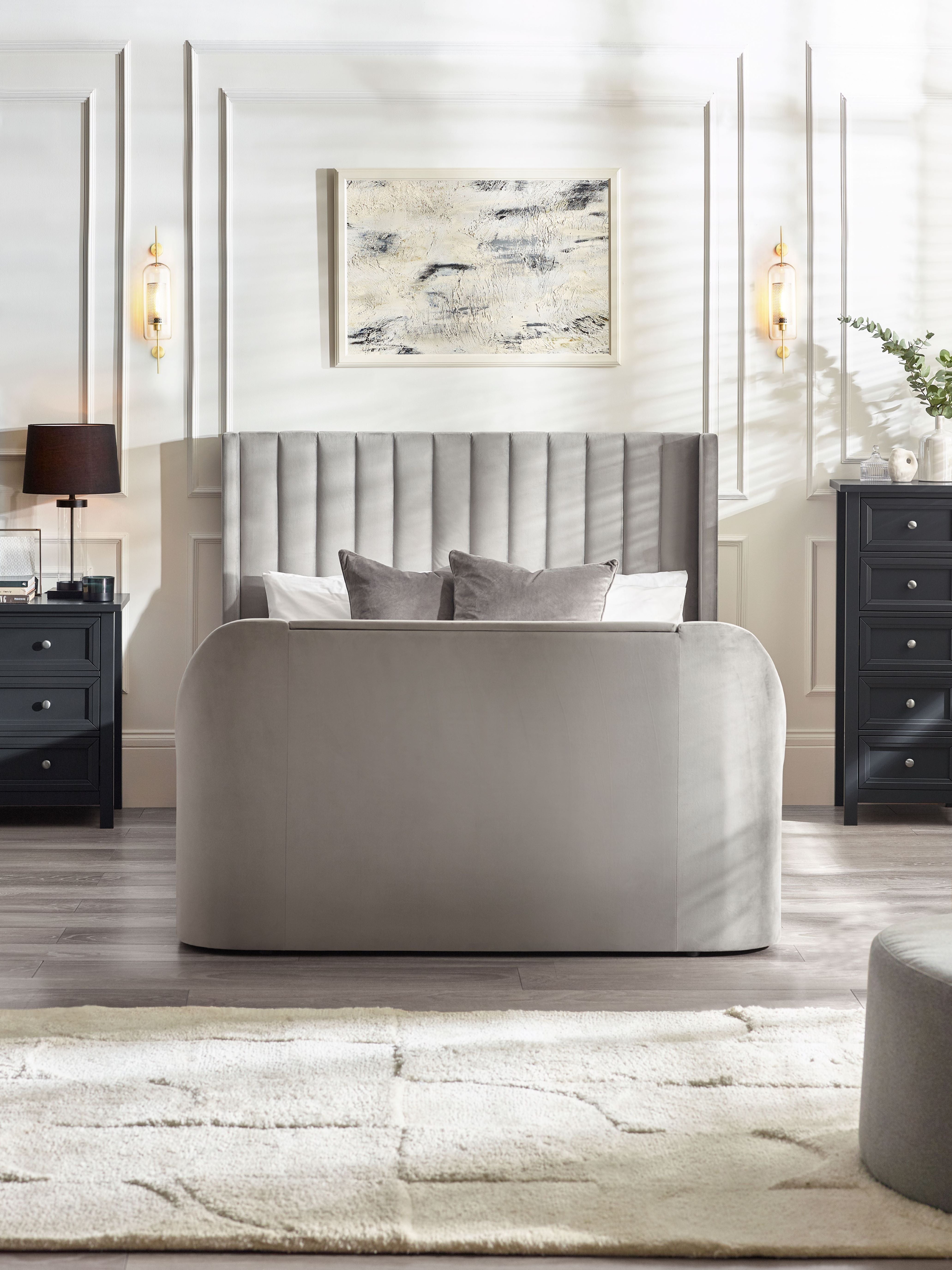 Clara Side Lift Ottoman Storage TV Bed