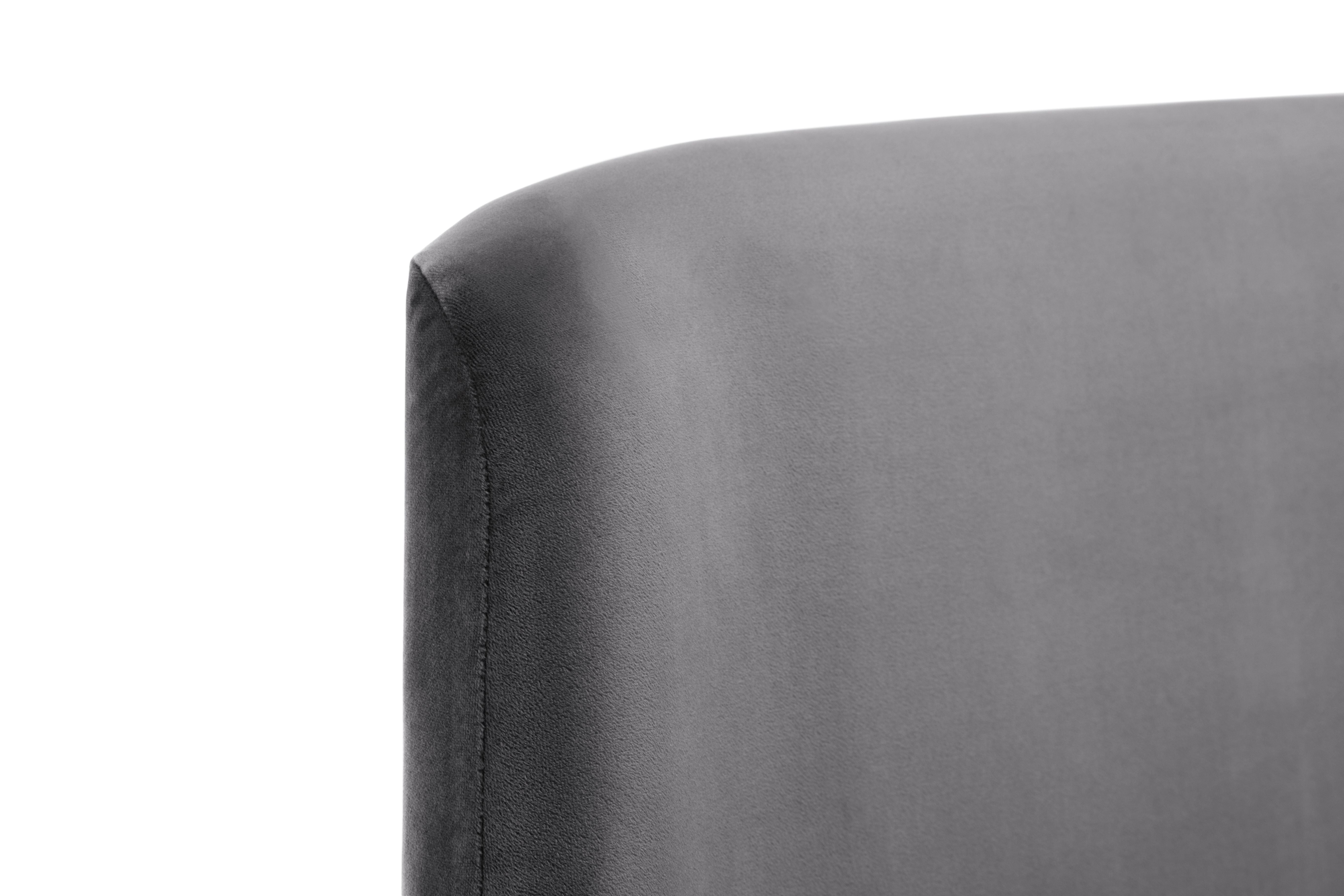 Frida Curved Velvet Bed