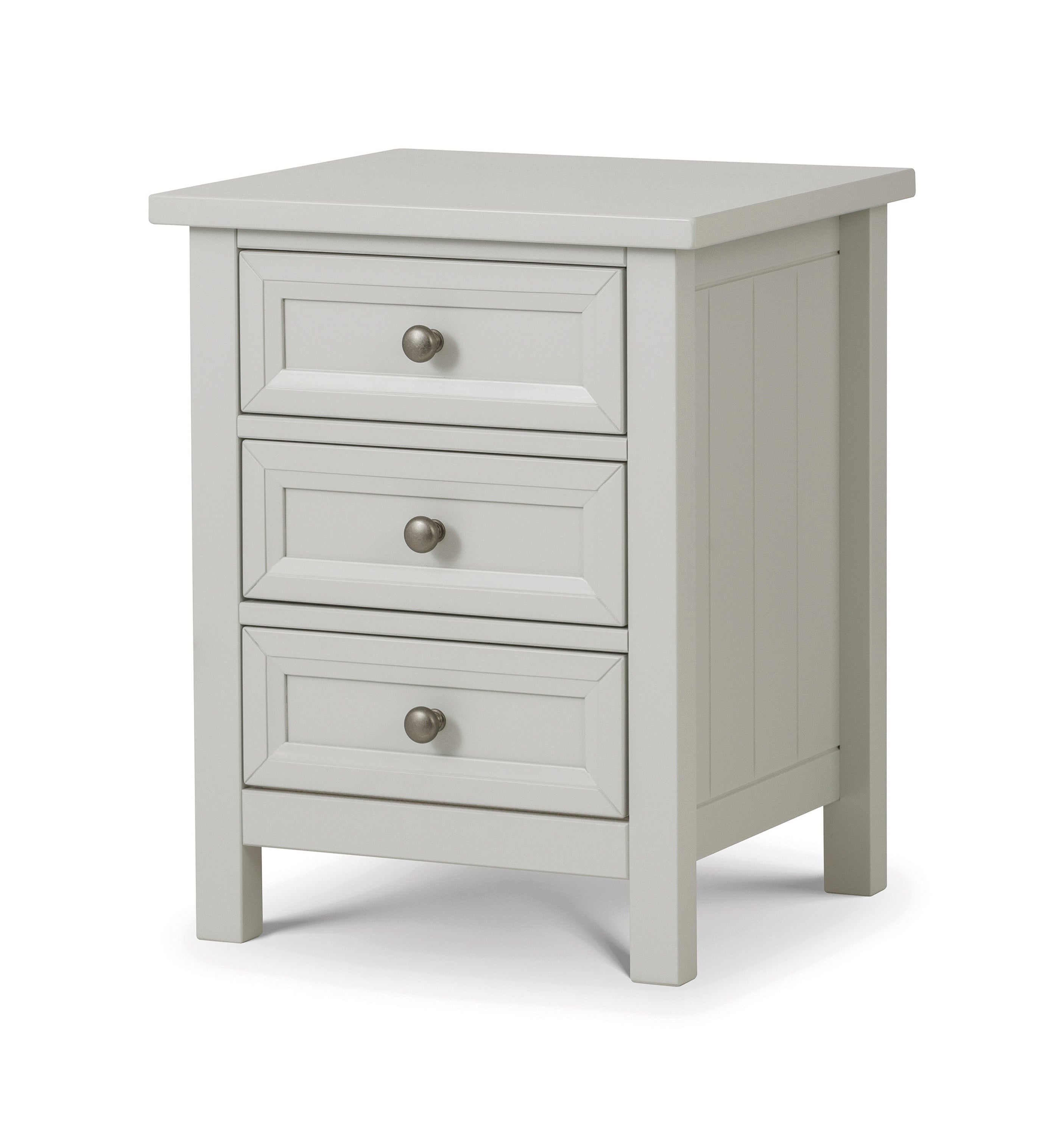 Maine 3 Drawer Bedside Table