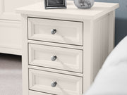 Maine 3 Drawer Bedside Table