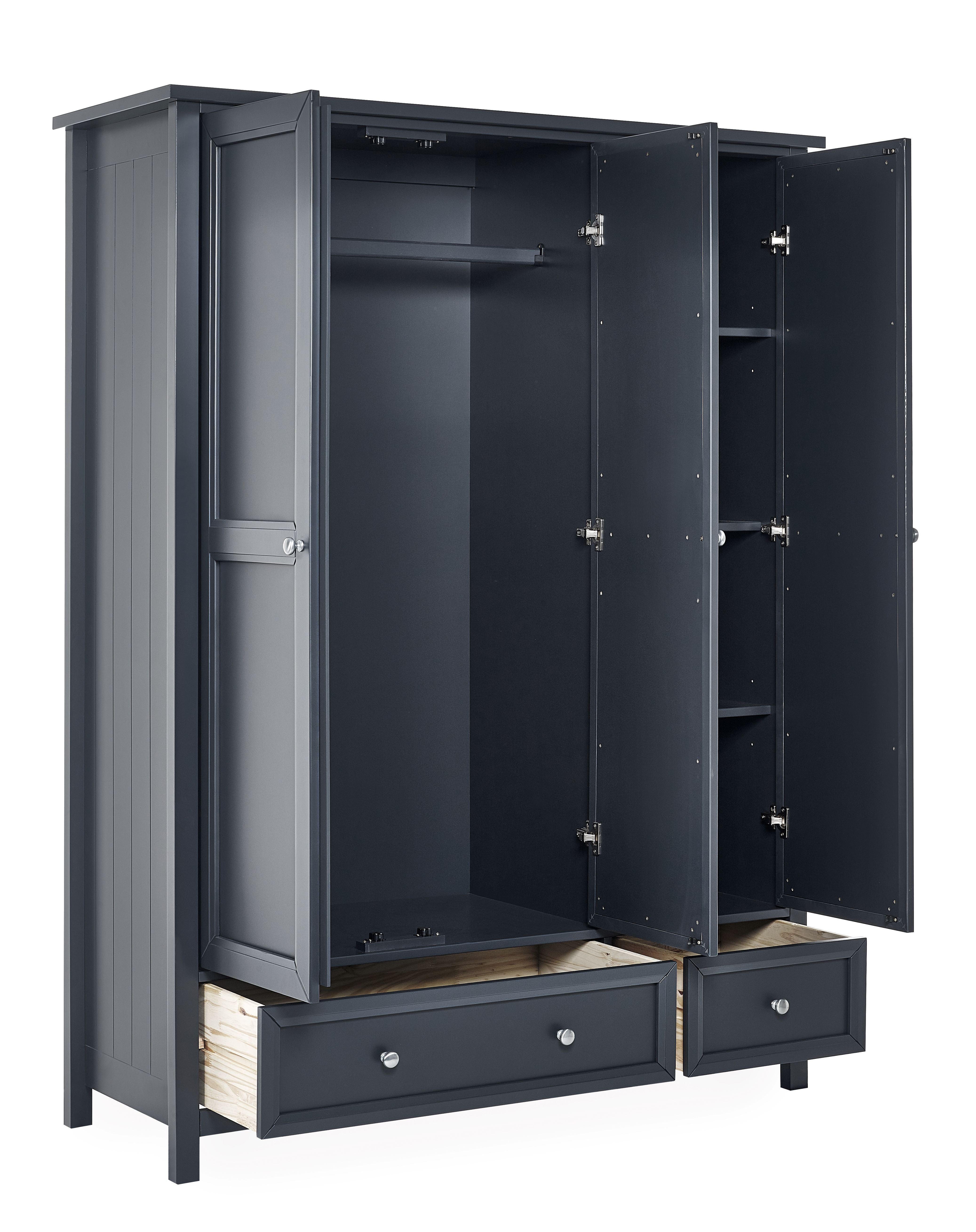 Maine 3 Door 2 Drawer Wardrobe
