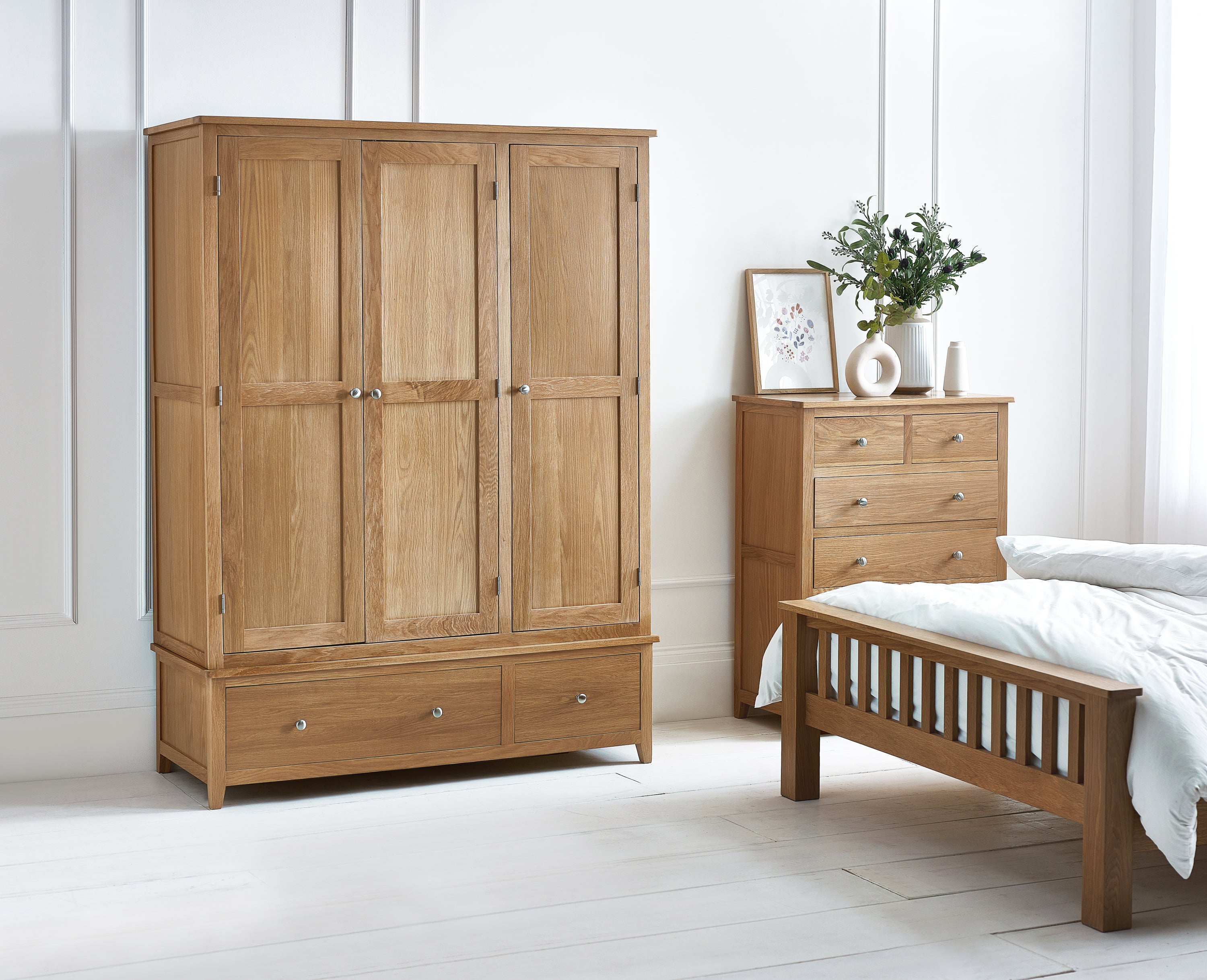 Mallory 3 Drawer 3 Door Wardrobe