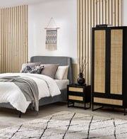 Frida Curved Velvet Bed