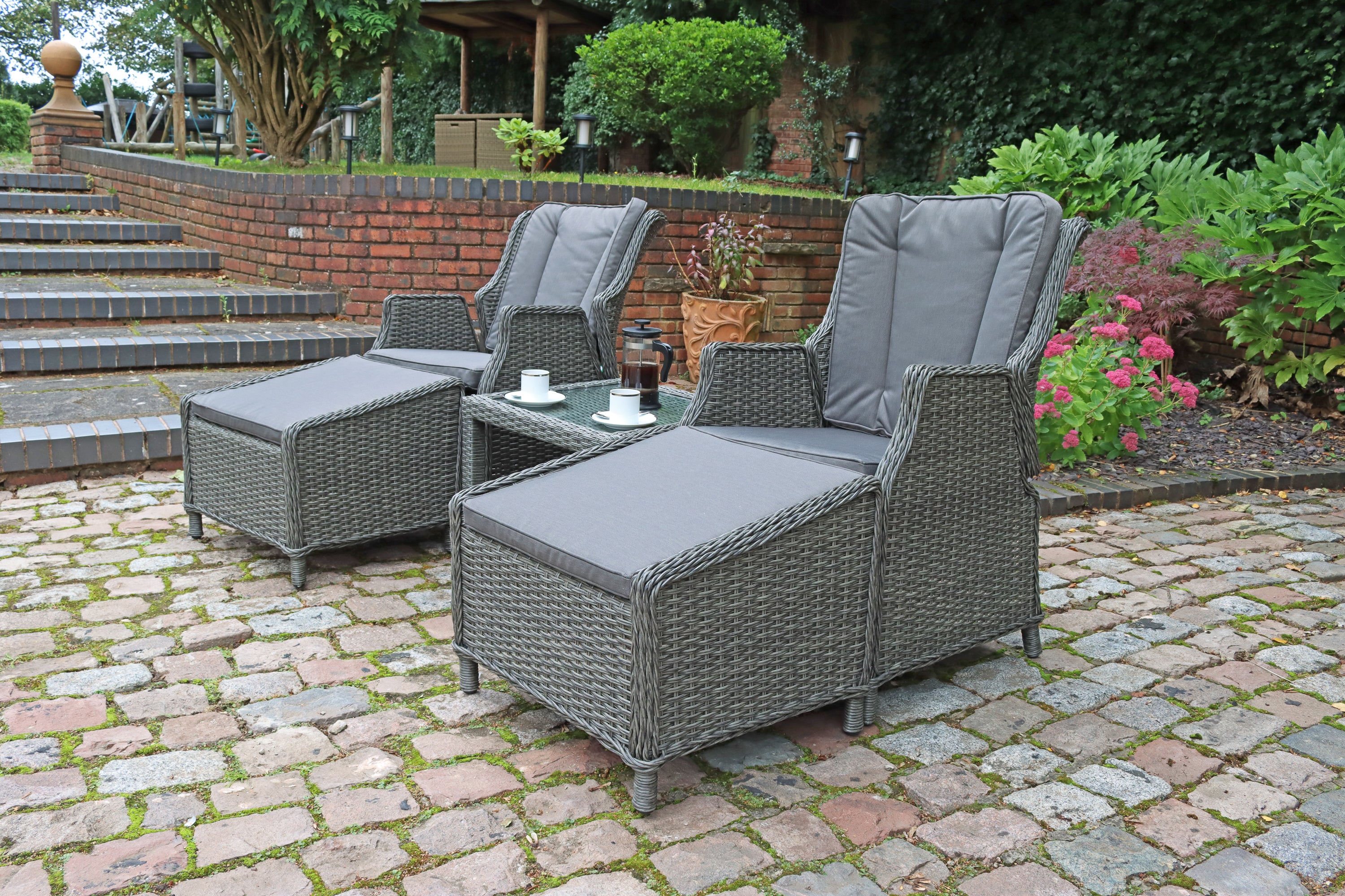 Paris 2 Seater High Back Recliner Set