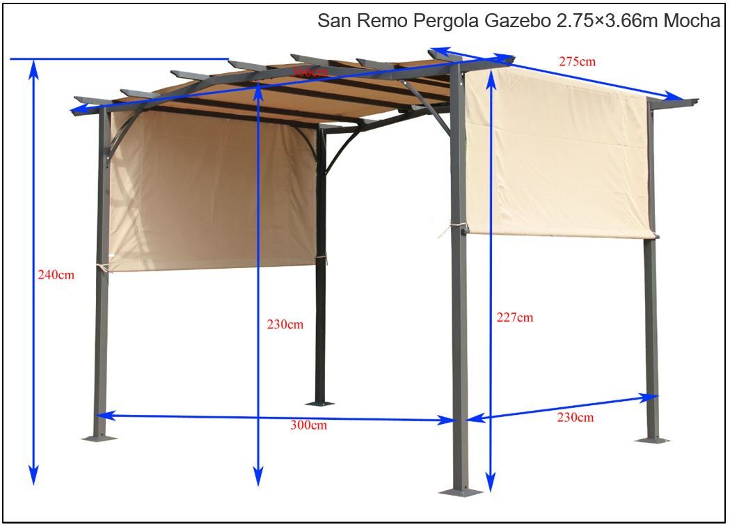 San Remo Pergola Gazebo