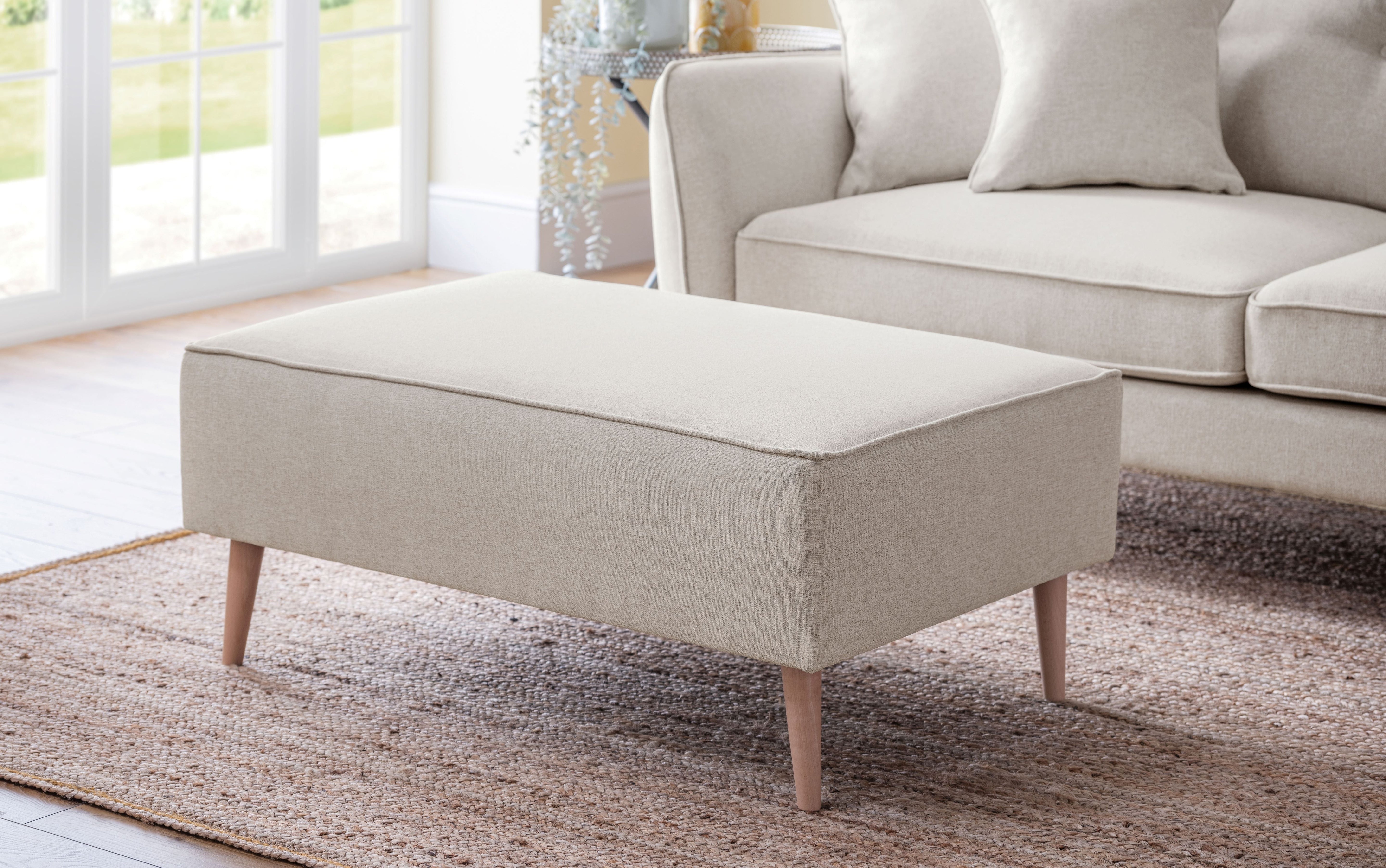White Footstools