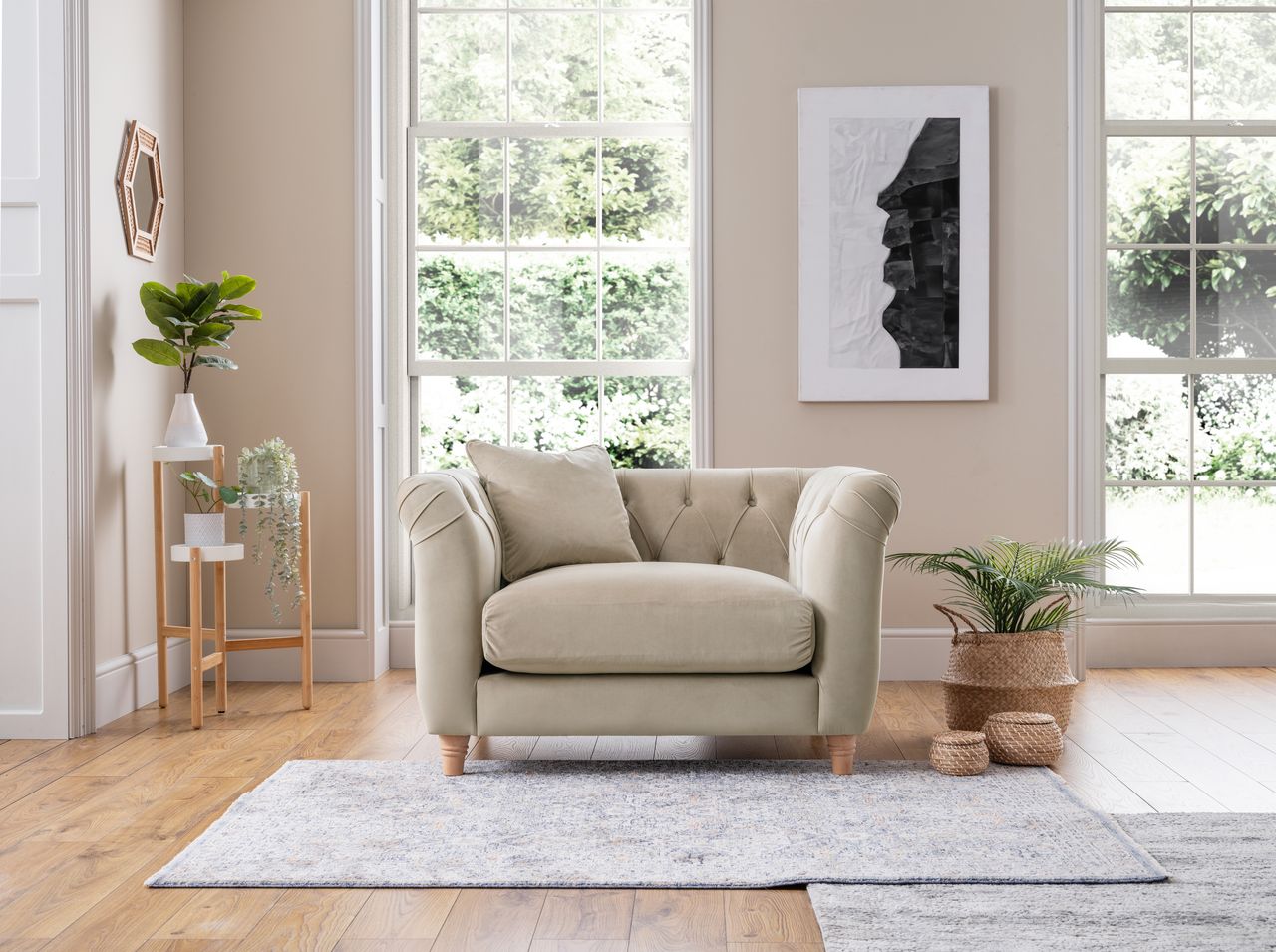 Canterbury Velvet Armchair