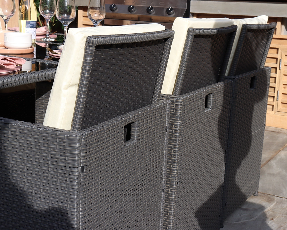 Cannes Grey 10 Seater Cube set