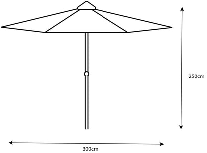 Ivory Standard Cantilever Parasol