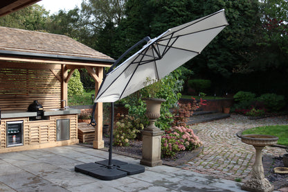 Ivory Deluxe Rotational Cantilever Parasol