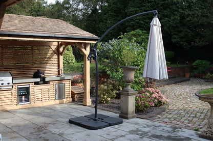 Ivory Deluxe Rotational Cantilever Parasol