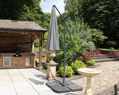 Grey Shanghai Cantilever Parasol
