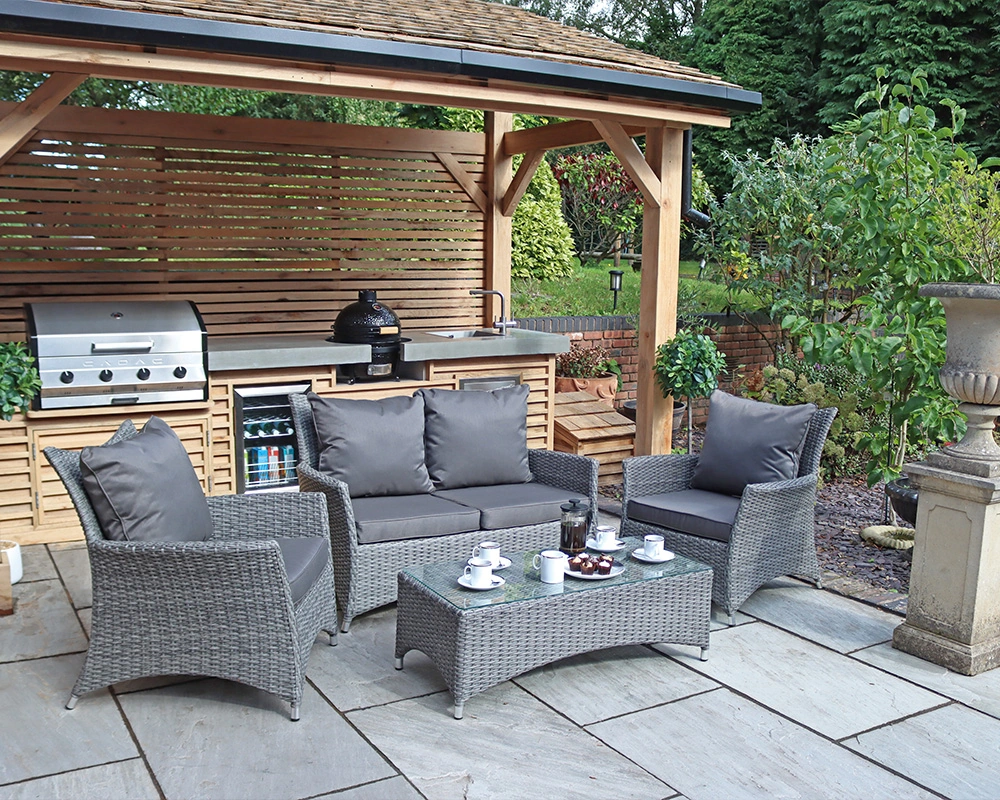 Paris 4 Seater 4pc Lounging Coffee Set