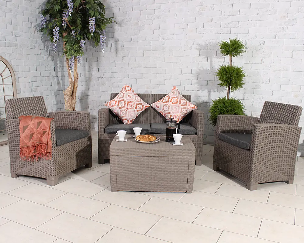 Faro Grey 4 Seater Conversation Set
