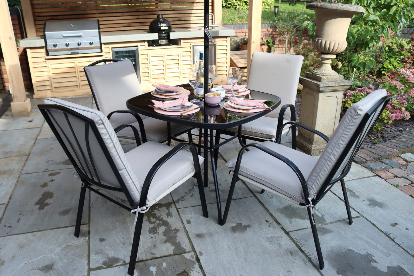 Amalfi Ivory 4 Seater Dining Set