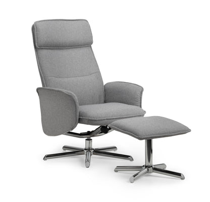 Kalmar Recliner Chair and Stool