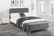 Astrid Curved Retro Buttoned Bed