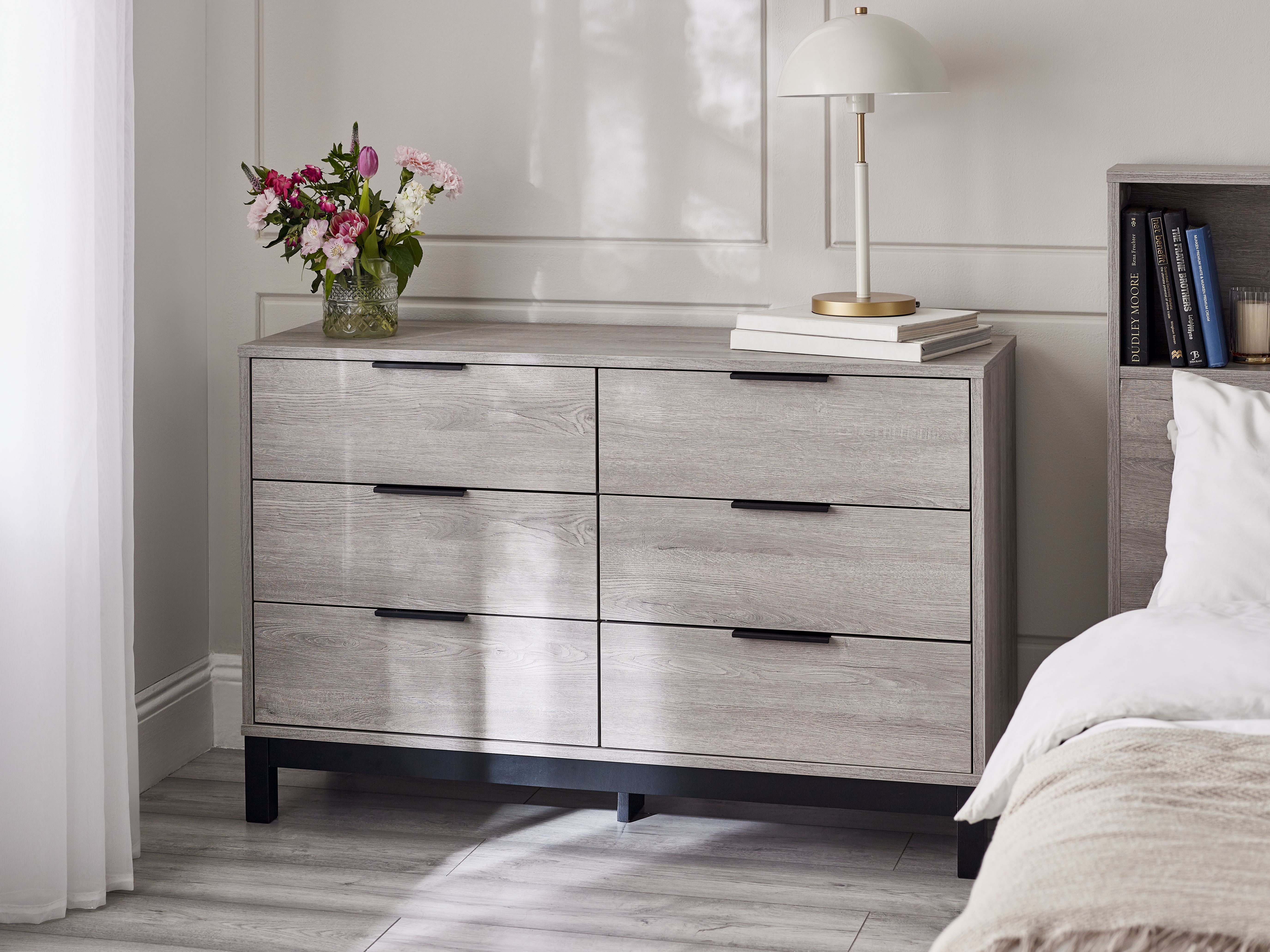 Kerala Wide Chest of 6 Drawers