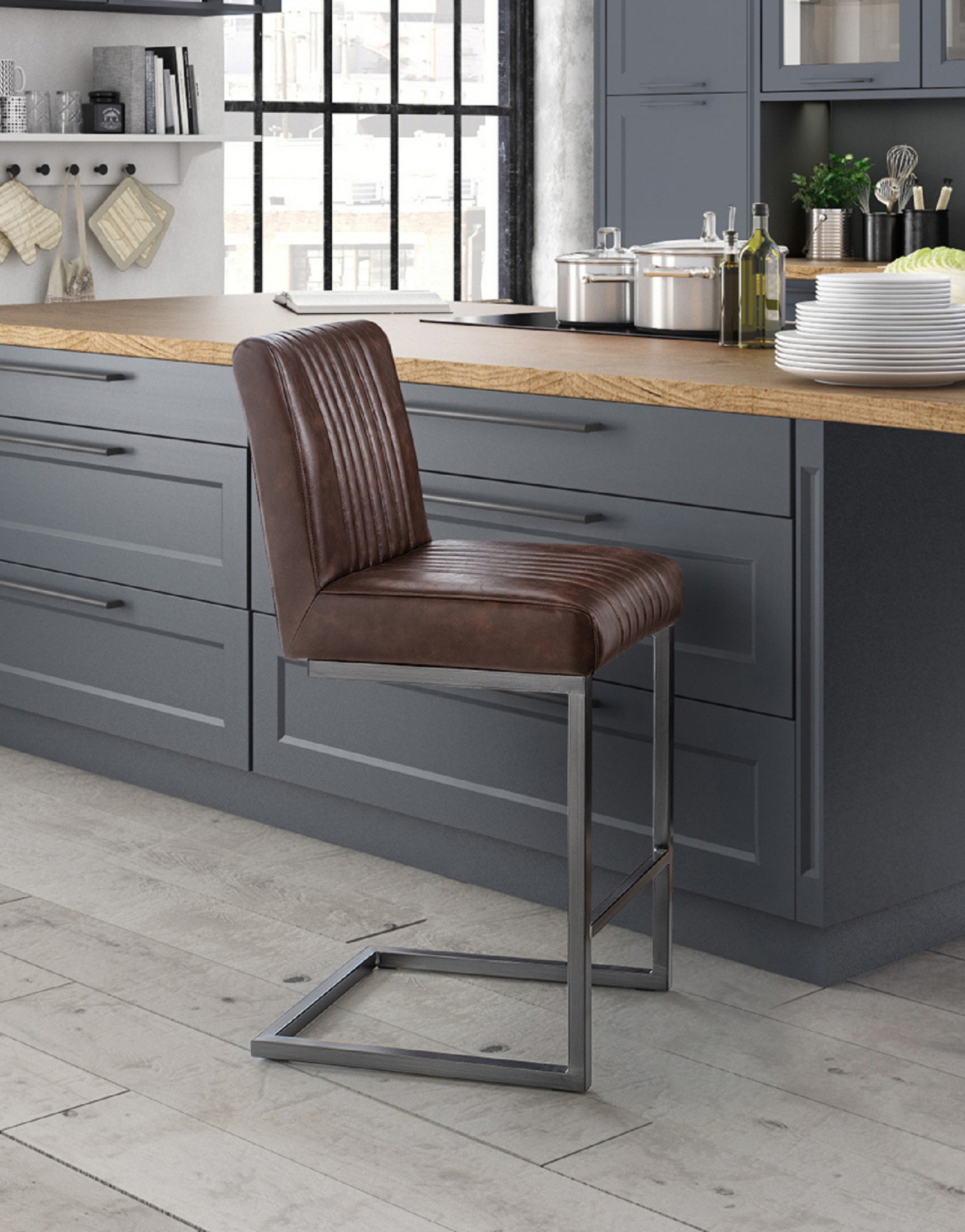 Brooklyn Bar Stool Brown