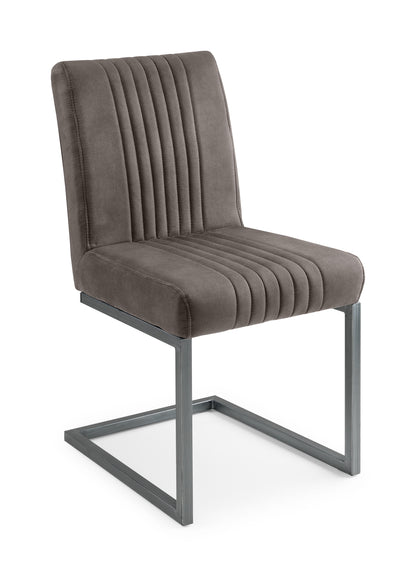 Pair of Calgary Dining Chairs Charcoal