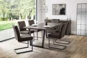 Pair of Brooklyn Dining Chairs Charcoal Grey