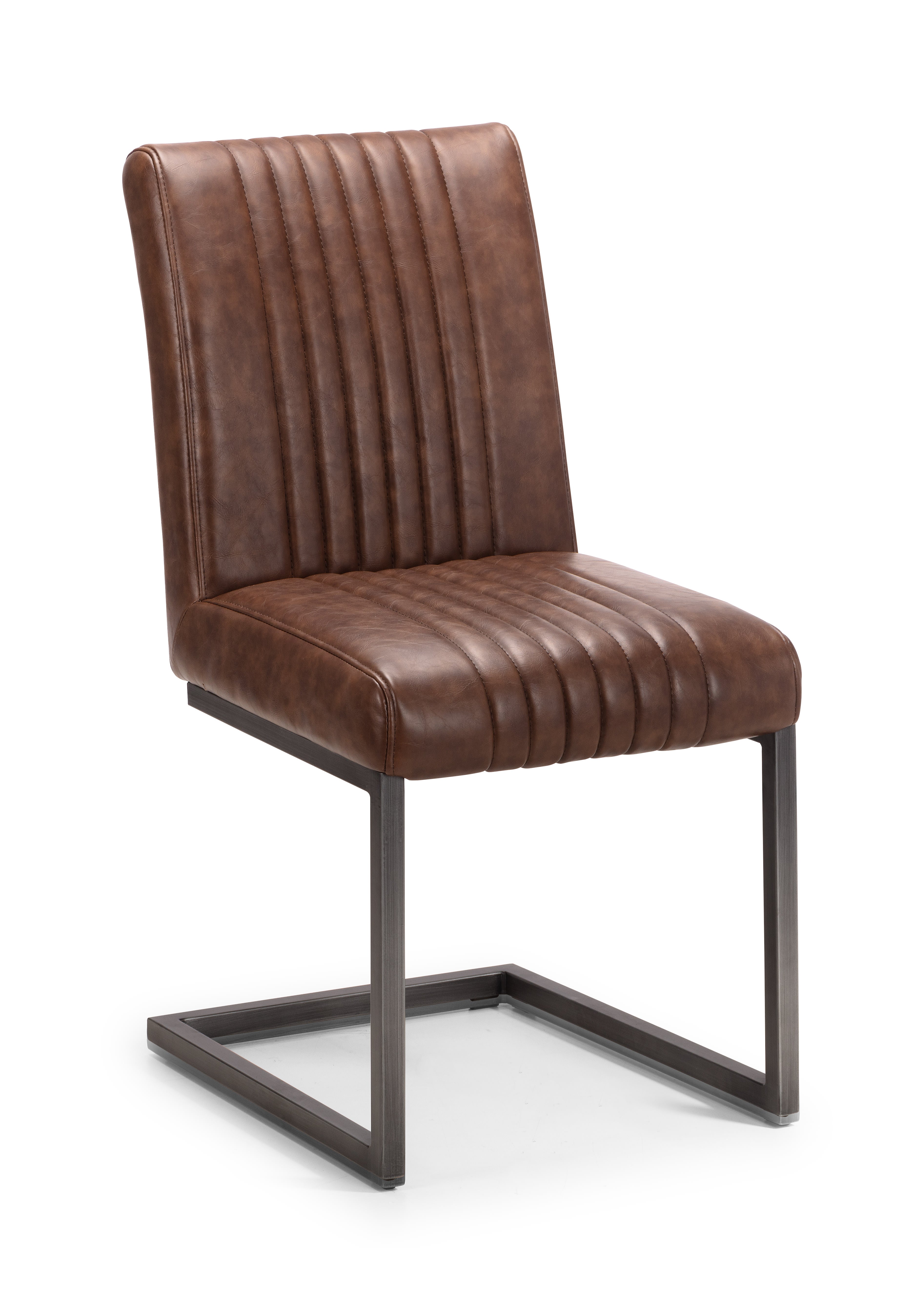 Pair of Calgary Dining Chairs Brown