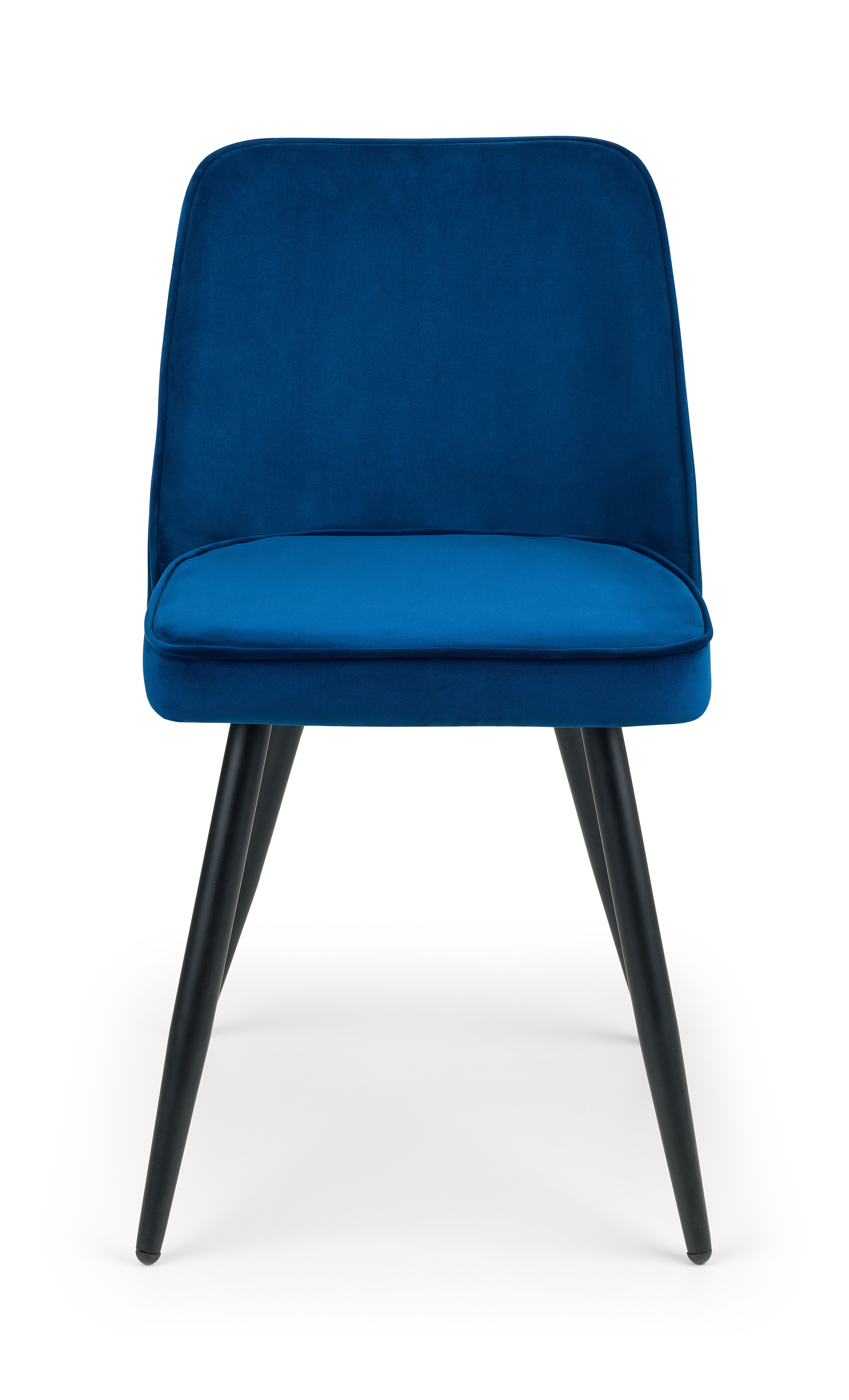 Pair of Burgess Dining Chairs Blue Velvet