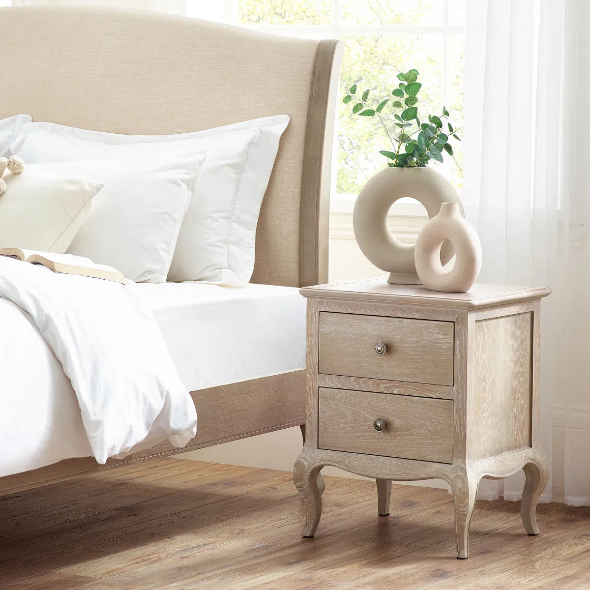 Camille 2 Drawer Bedside Table