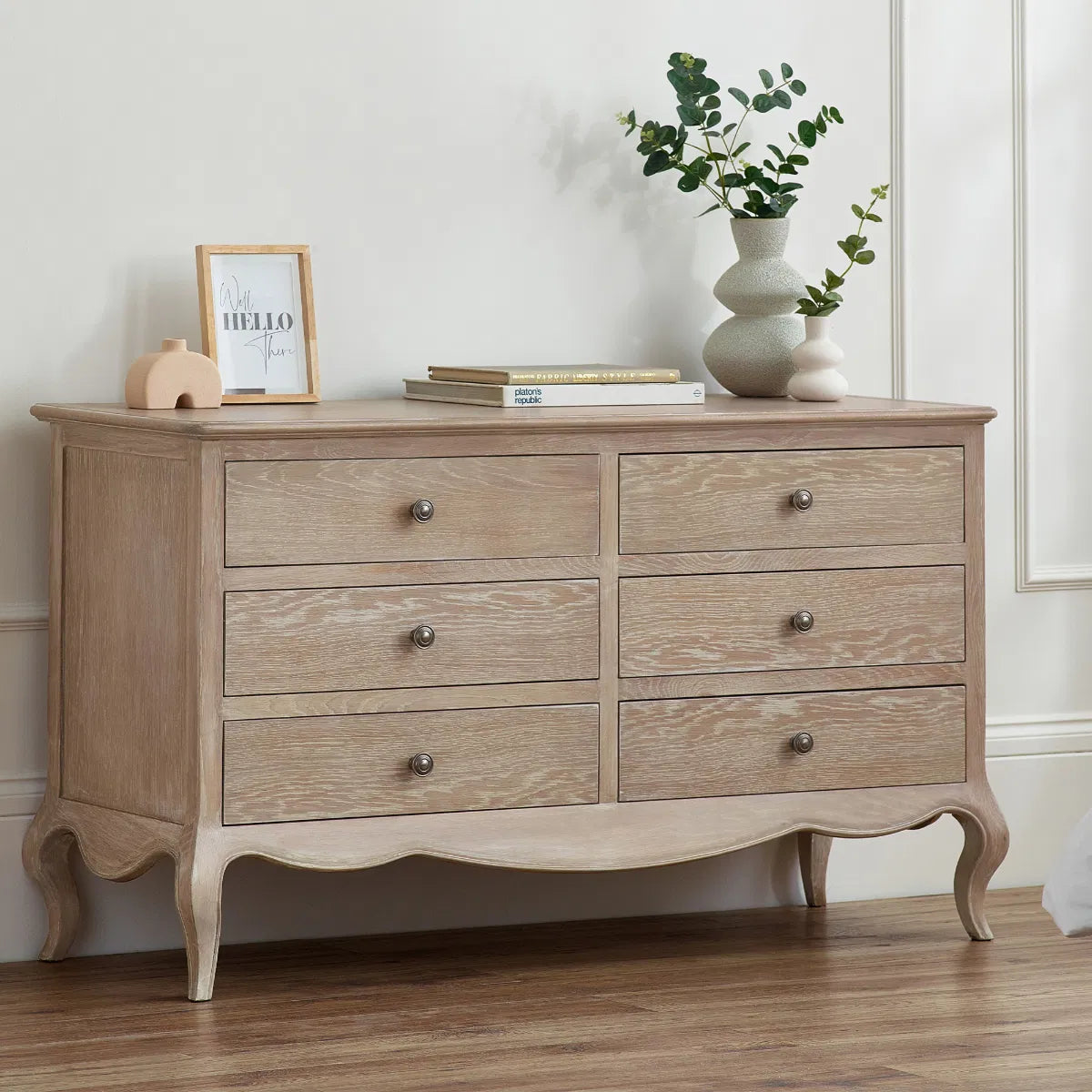 Camille Wide Chest of 6 Drawers