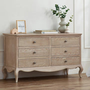 Camille Wide Chest of 6 Drawers