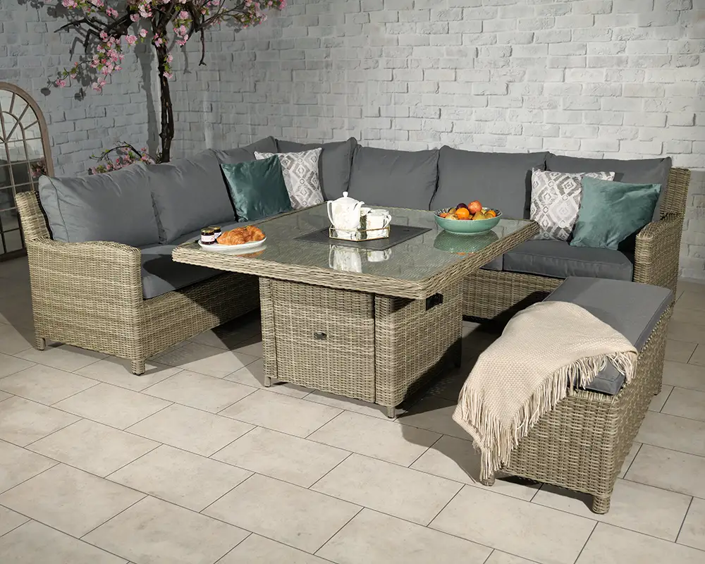 Wentworth Deluxe Square Corner Dining & Lounge Set