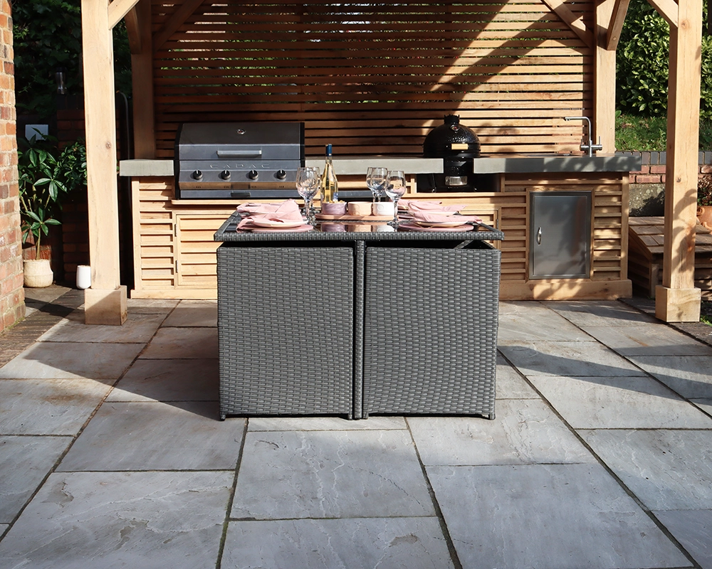 Cannes Grey 10 Seater Cube set