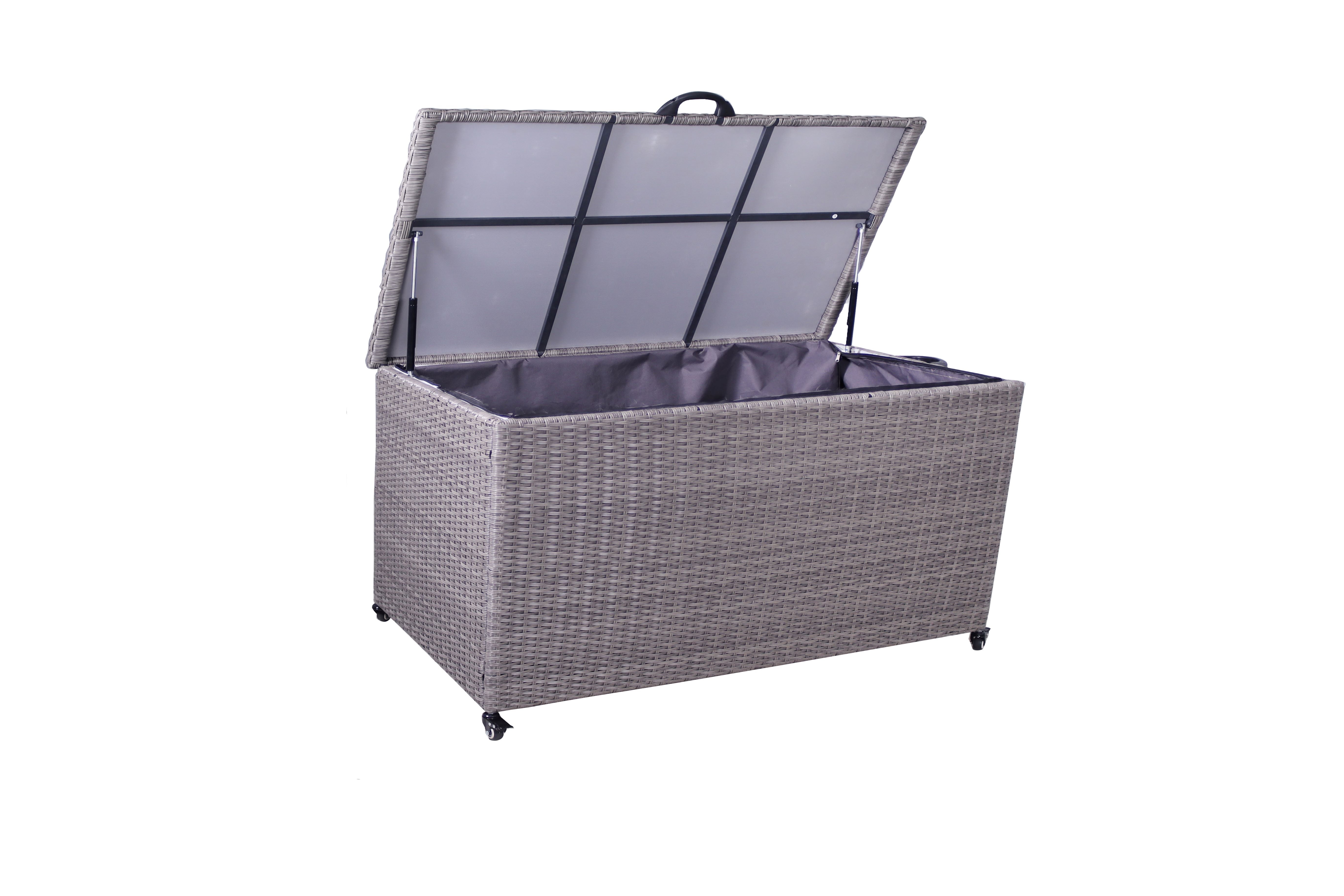 Charcoal Weave 826L Cushion Storage Box