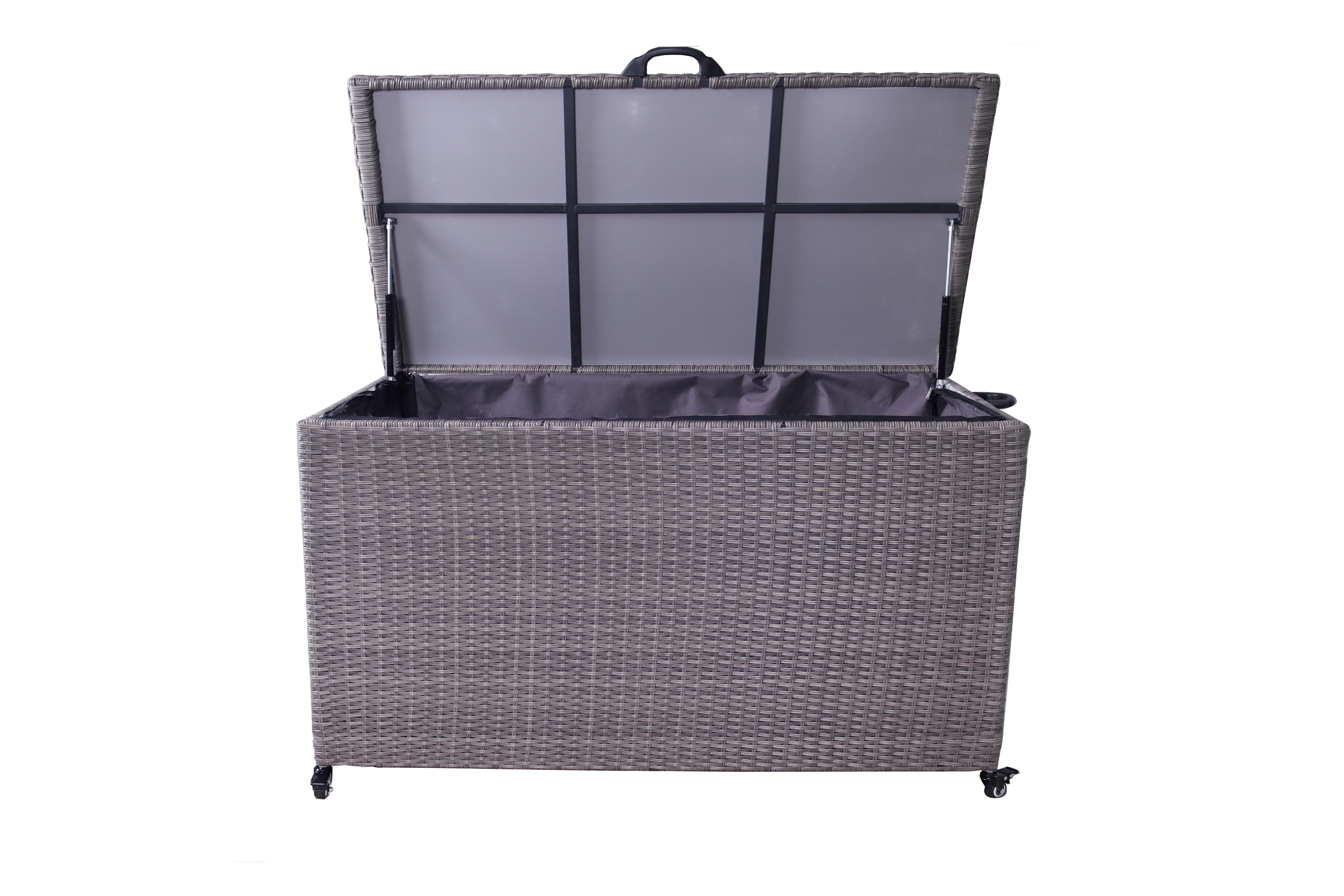 Charcoal Weave 826L Cushion Storage Box