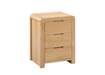 Bergen 3 Drawer Bedside Table