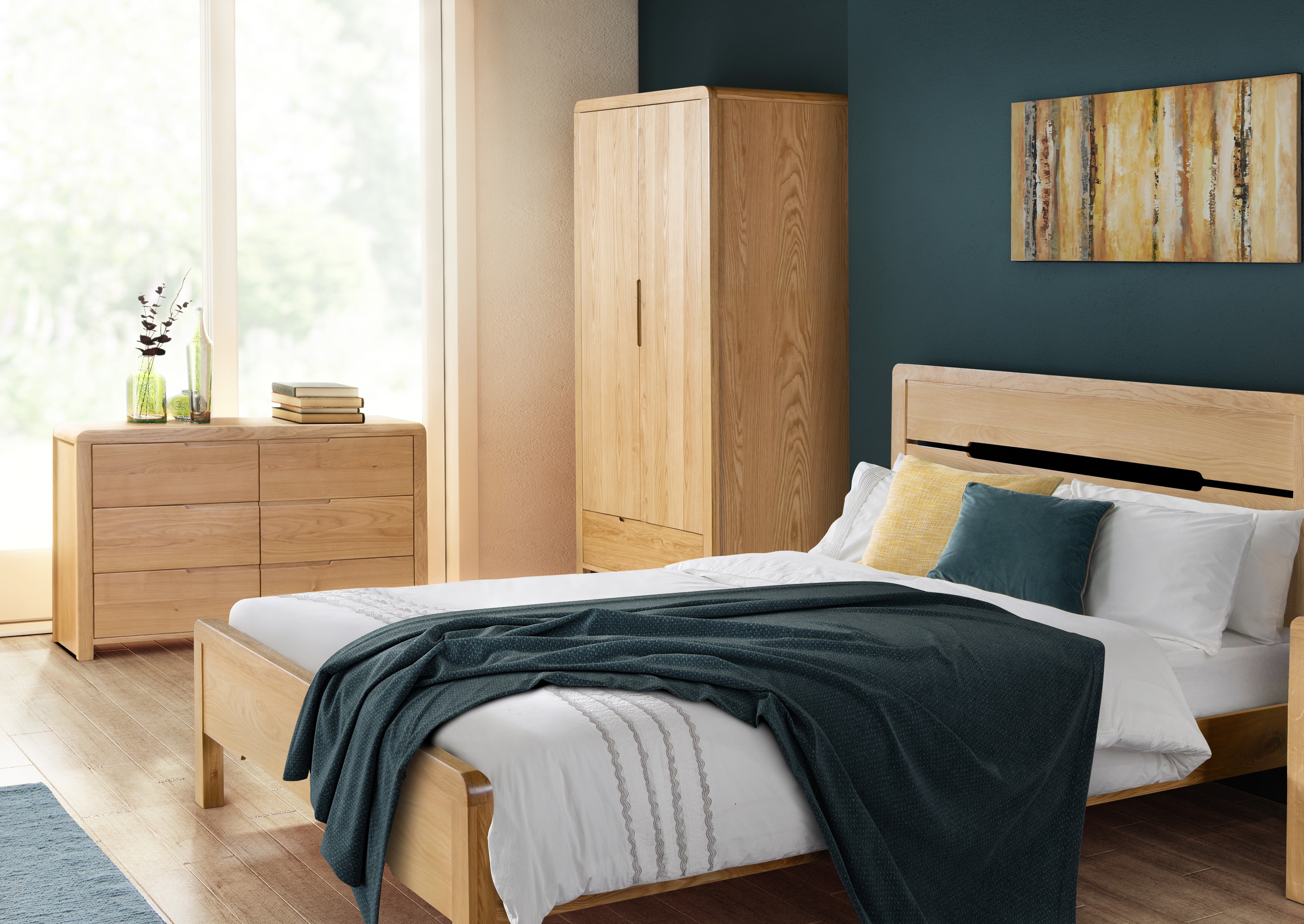 Bergen Wide Chest of 6 Drawers