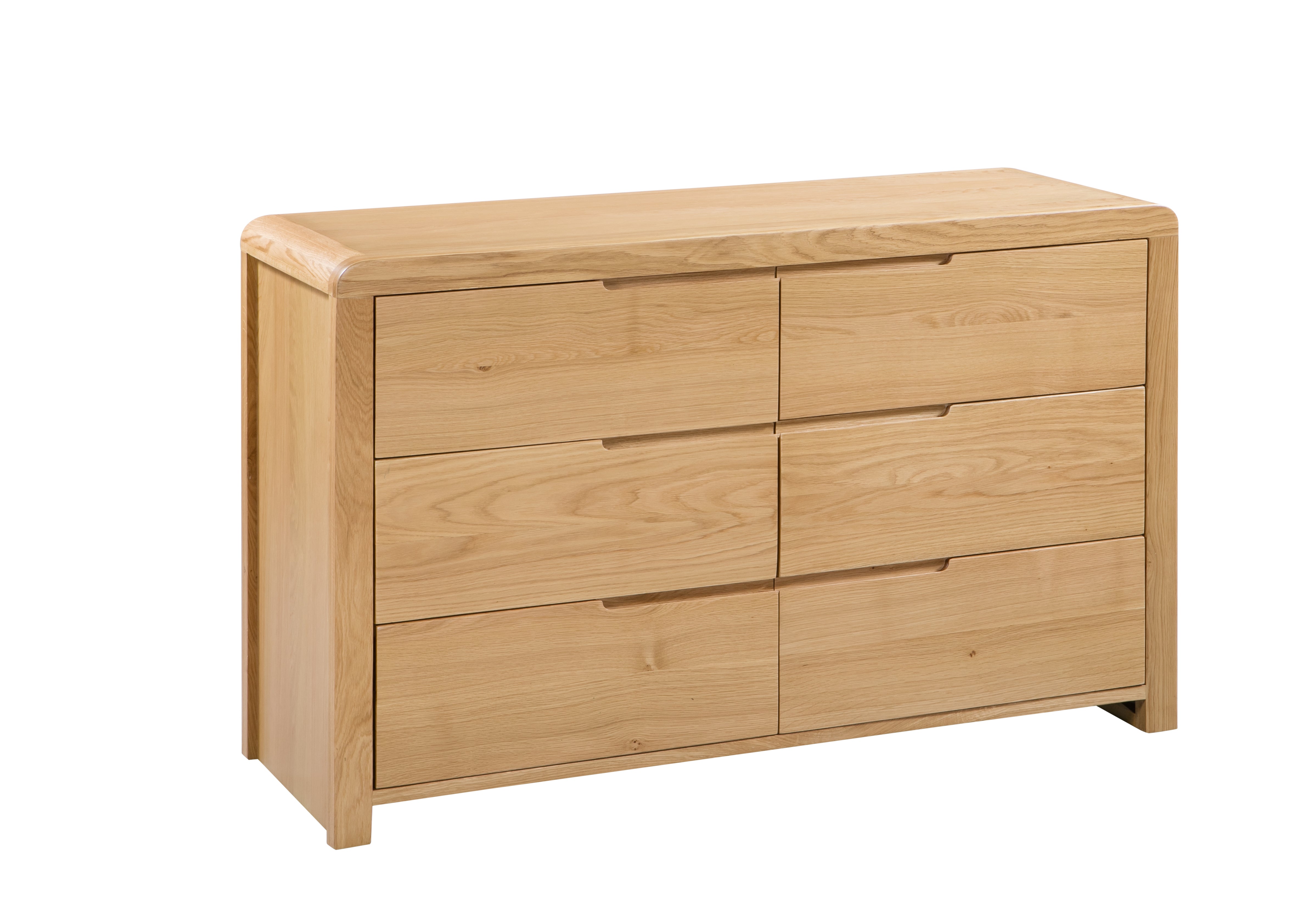 Curve Wide Chest of 6 Drawers
