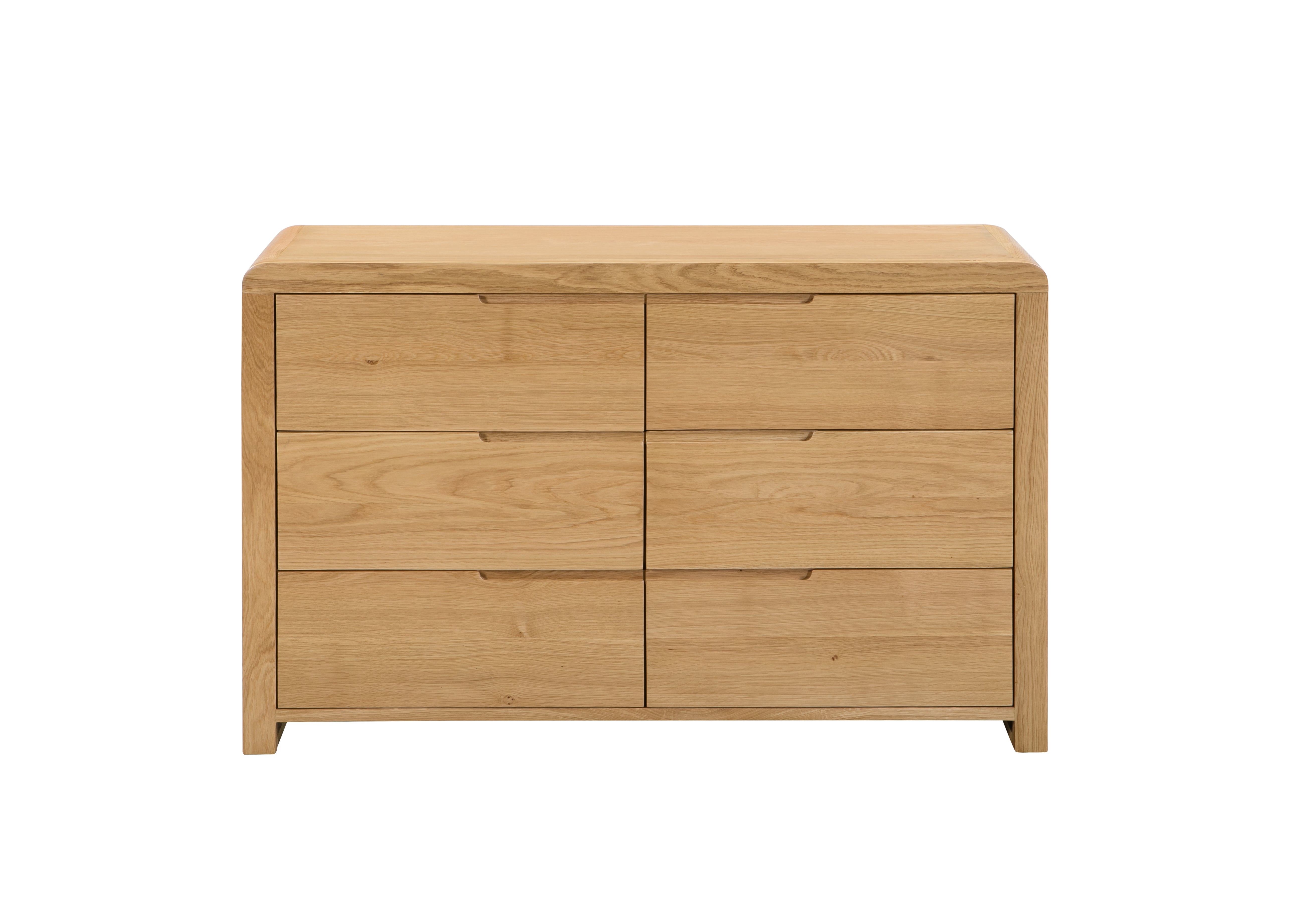 Curve Wide Chest of 6 Drawers