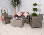 Faro Grey 4 Seater Conversation Set