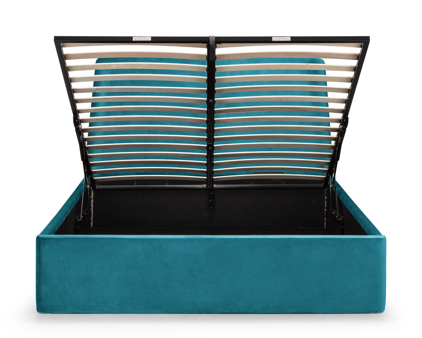 Basel Ottoman Double Bed Teal Velvet