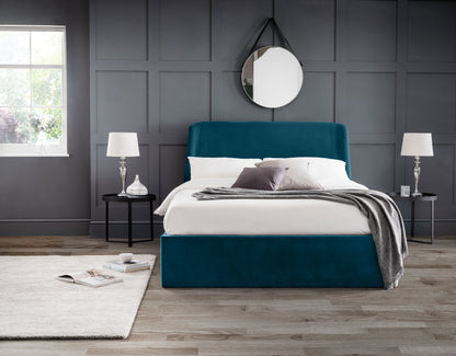 Basel Velvet Ottoman Storage Bed