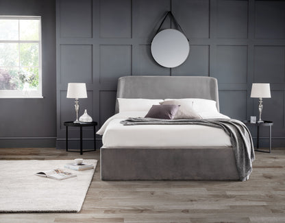 Basel Velvet Ottoman Storage Bed
