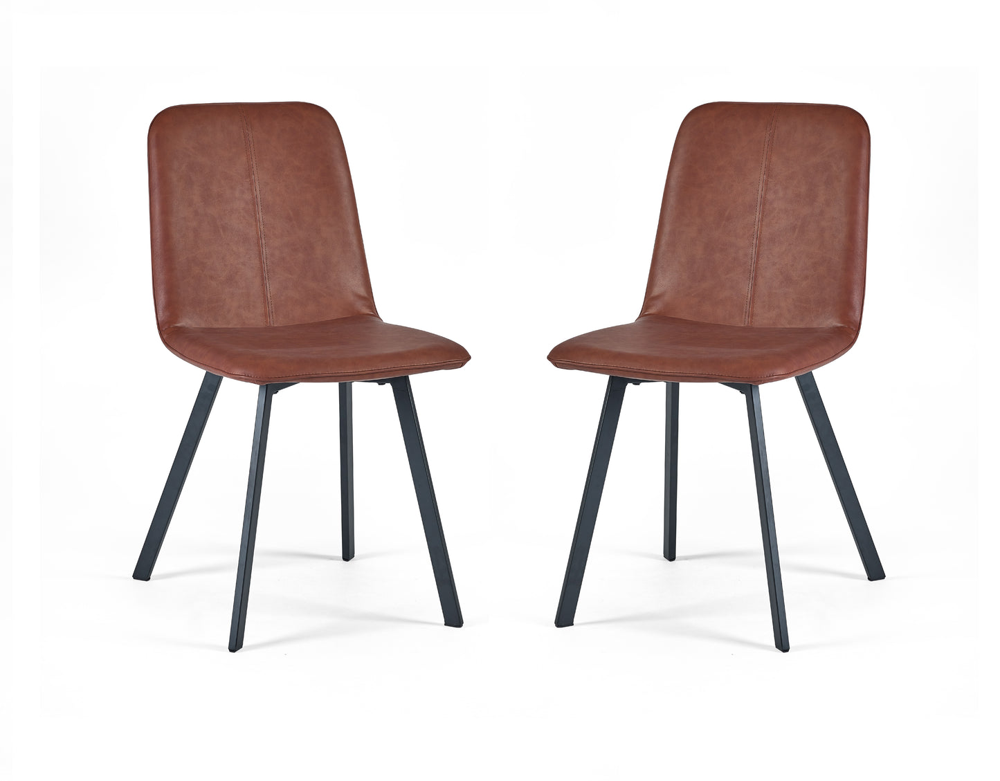 Pair of Amsterdam Dining Chairs Brown